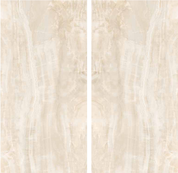 Shape Faccia Porcelain Slab Glossy bookmatch