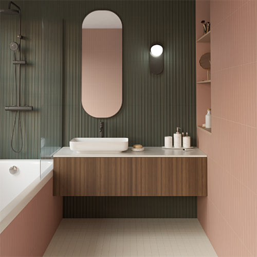 Faces Bars Ceramic Matte Tile 5x10