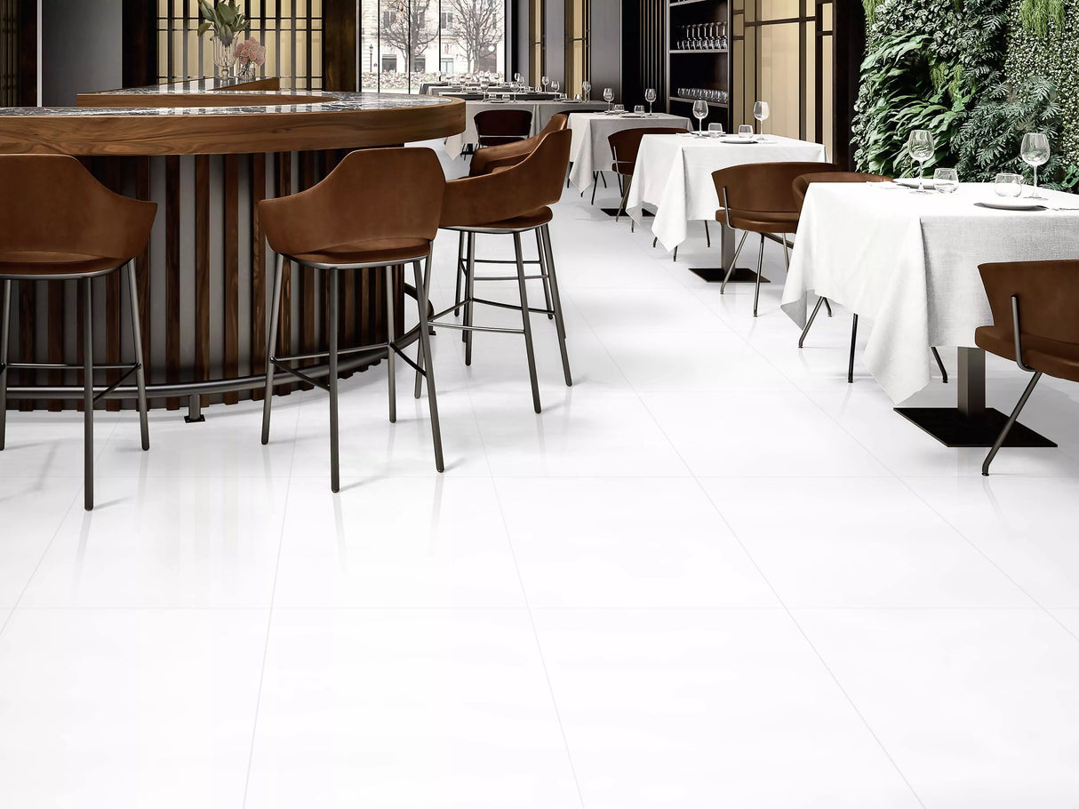 Smalt Everest White Polished 48X48