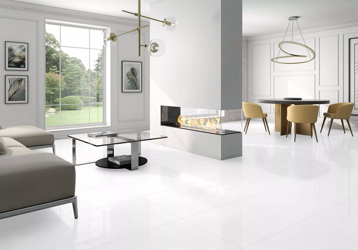 Smalt Everest White Polished 48X48