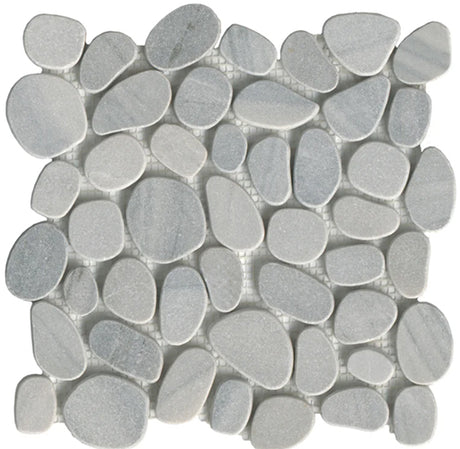 spindrift island mist Spindrift Marble Honed Pebble Tile