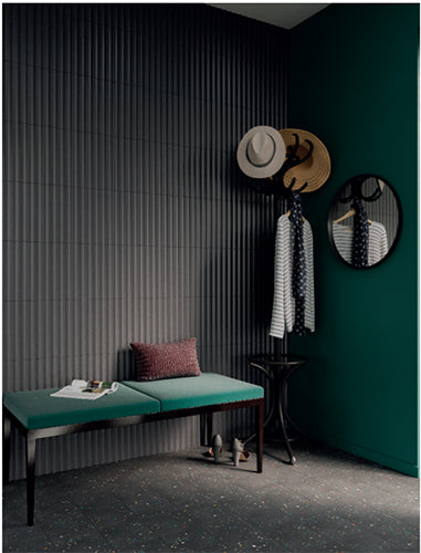 stone look graphite wall tiles