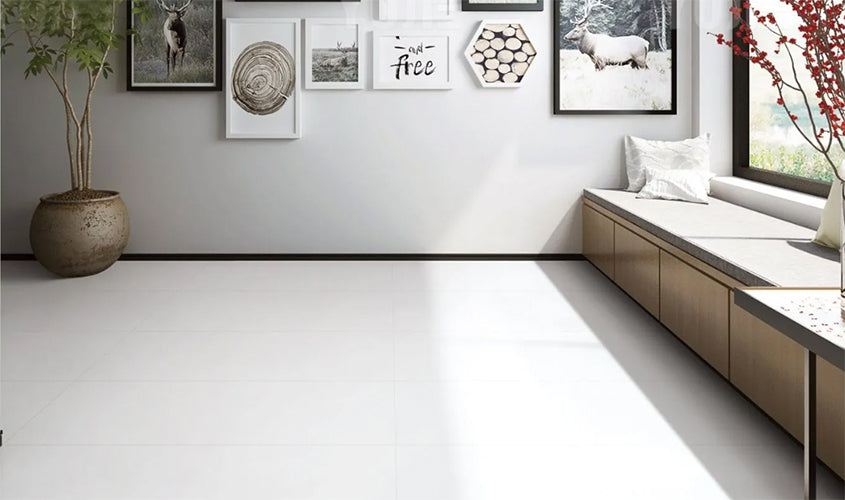 Pearl White Porcelain Matte 24X48 Super White