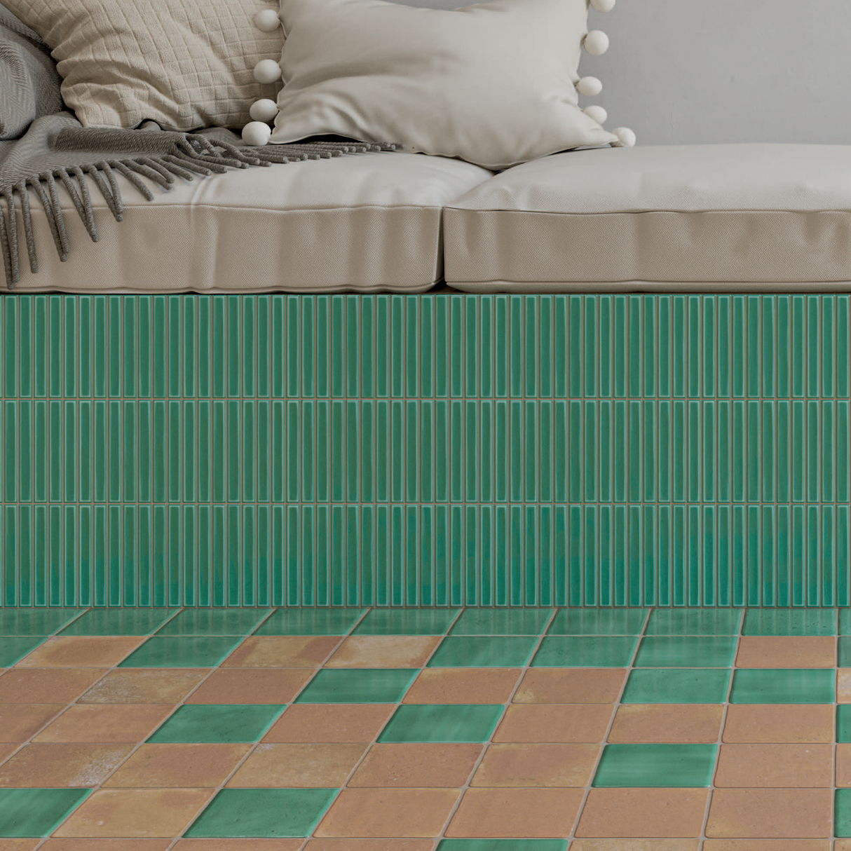 Sweet Bars Ceramic Gloss Tile 4.6x4.6