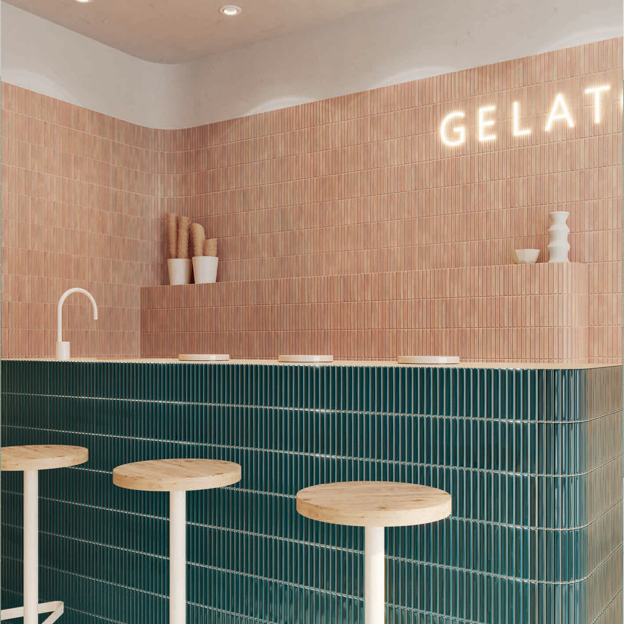 Sweet Bars Ceramic Matte Tile 4.6x4.6