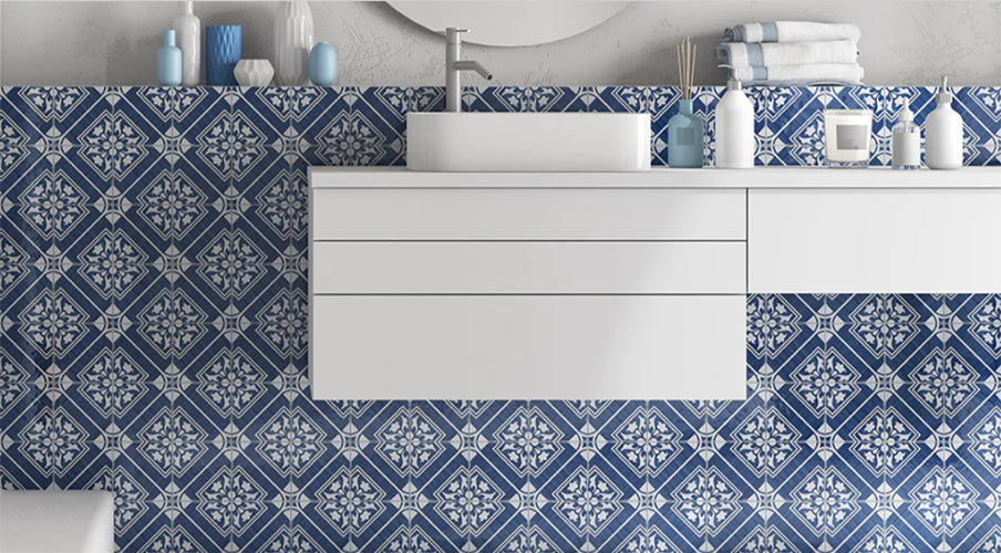navy blue wall tile telmo