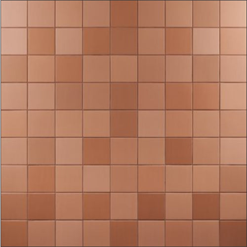 terracotta RUBIK Matte Porcelain Tile 5x5