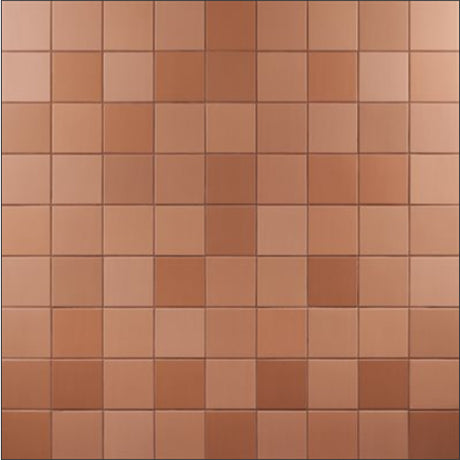 terracotta RUBIK Matte Porcelain Tile 5x5