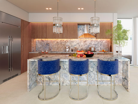 Calacatta Monet Blue Slab