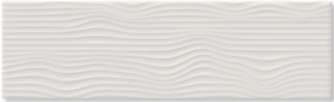 3.5"x12" Ebb and Flow Gloss Ceramic Tile utopia