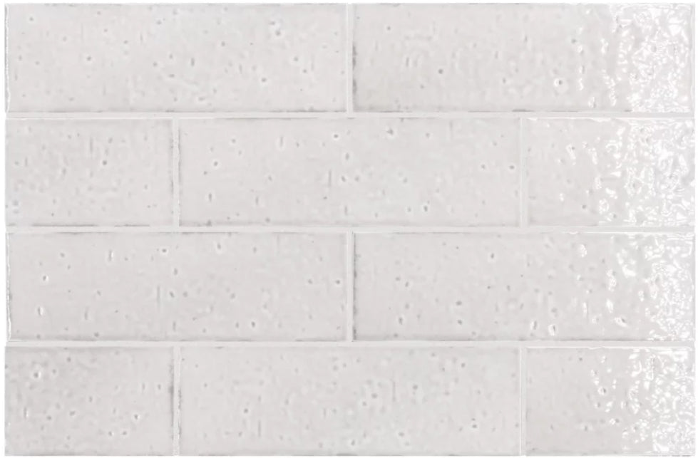 Kalma White Porcelain Tile 2.5x8 wall tiles