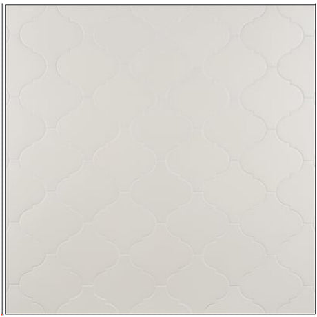 Arabesque White Matte Porcelain Tile 4.7×8