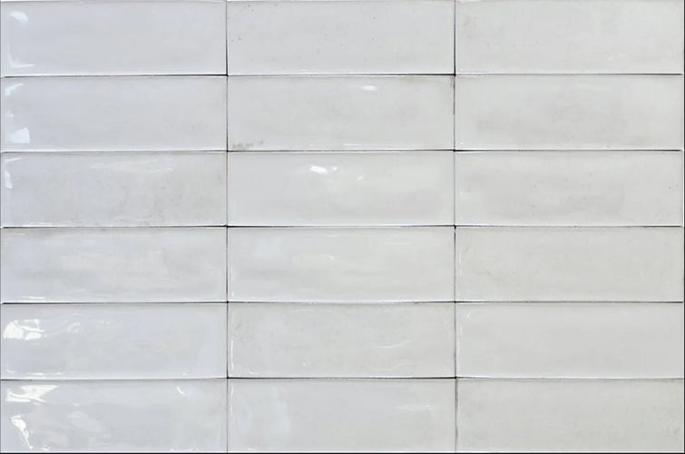 calpe white subway tiles 2x6 walls