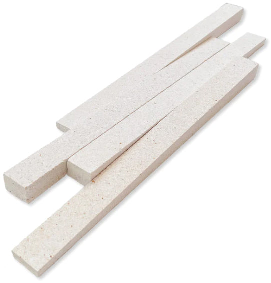 white fossil Rustic II Dimensional Wall Tile