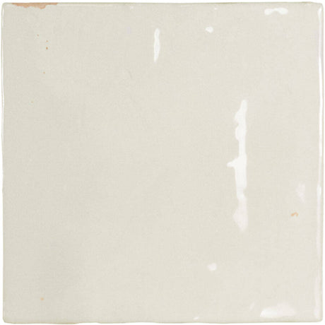 white Zellige Porcelain Tile Gloss 5x5
