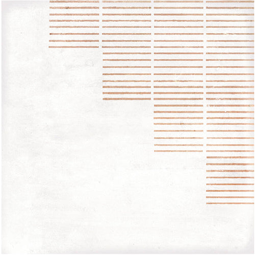 white gloss Chateau Lines Tile 7x7