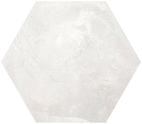 white Cottage Hexagon Porcelain Tile 5.5x6.3