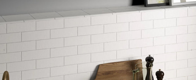 Kalma White Porcelain Tile 2.5x8