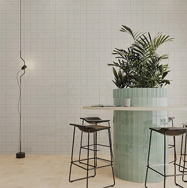 white wall Fayenza Ceramic Tile Gloss 5x5