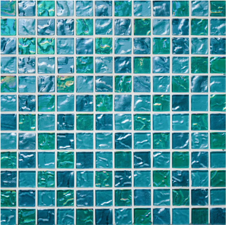 1”x1” Straight Set Lava Glass Mosaic