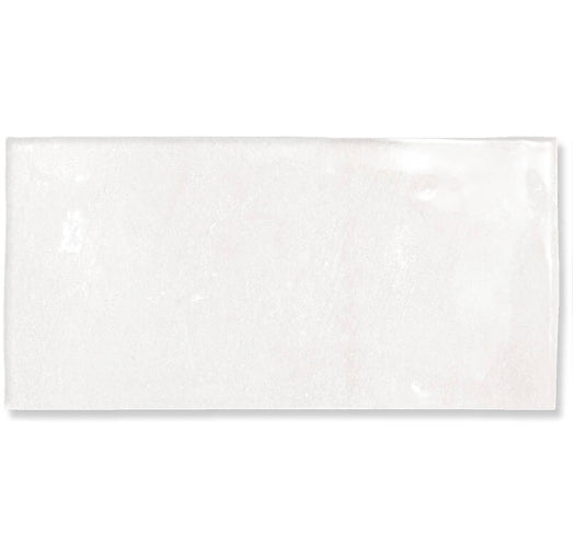 white Fez Ceramic Field Tile Glossy 2.5x5