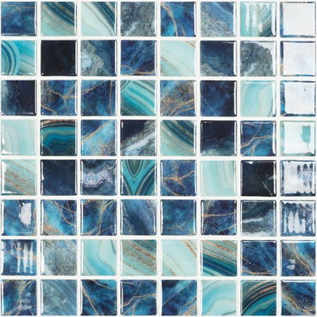 royal tile Nature Bright Squares Glass Mosaic