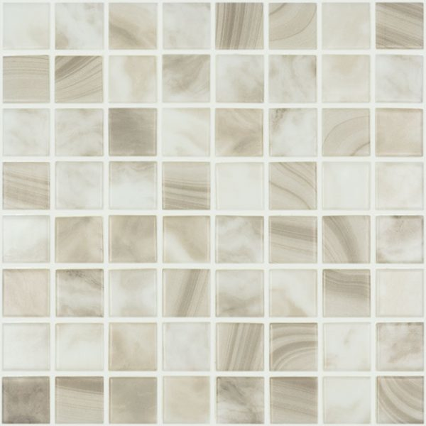 sea salt wall tile Nature Matte Squares Glass Mosaic