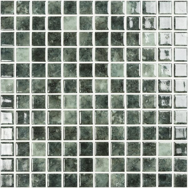 jungle Nature Bright Squares Glass Mosaic