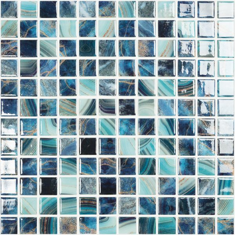 royal Nature Bright Squares Glass Mosaic