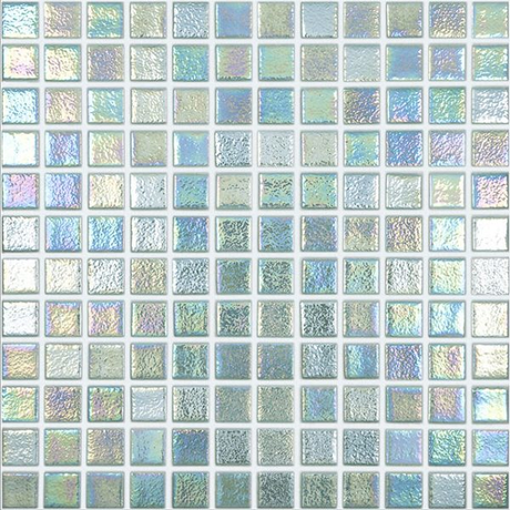 crystal Shell Squares Glass Mosaic tile