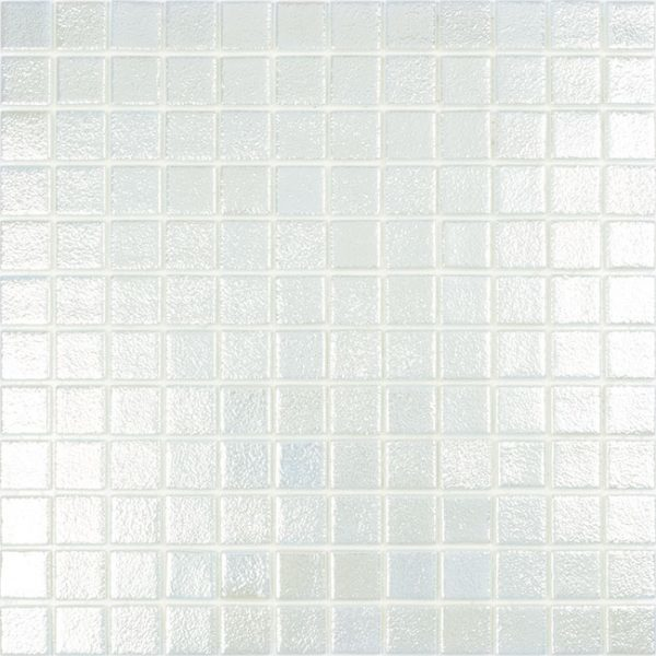 white Shell Squares Glass Mosaic tile