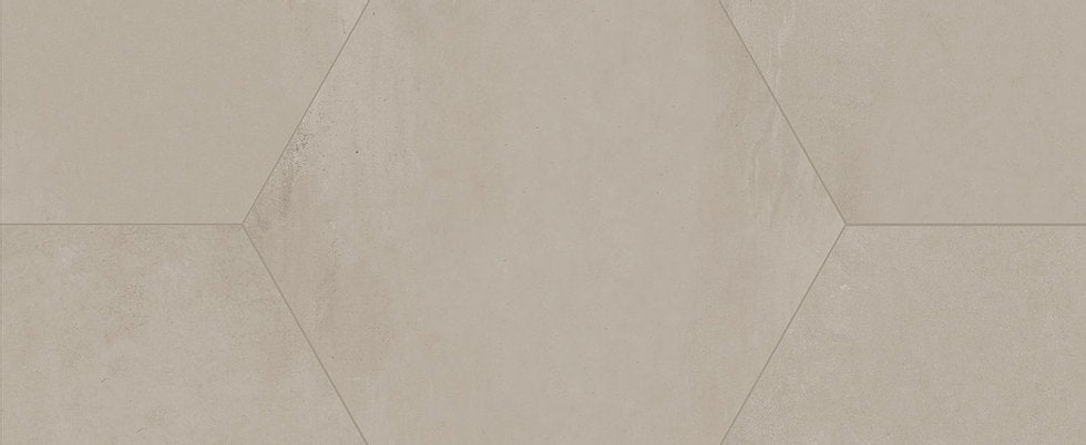 Domus Hexagonal 14x16 cenere tiles