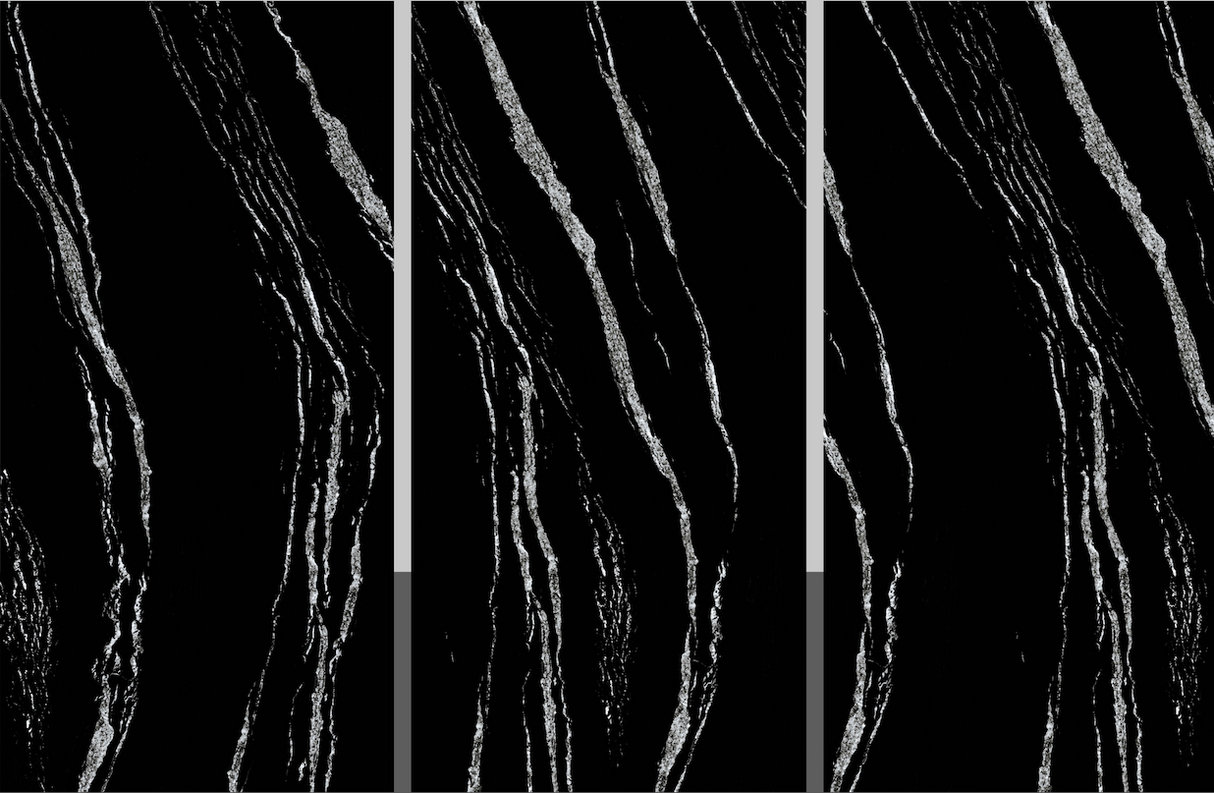 Black Fusion Polished Slab bookmatch