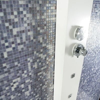 1"x1" Lux Squares Glass Mosaic bathroom tile