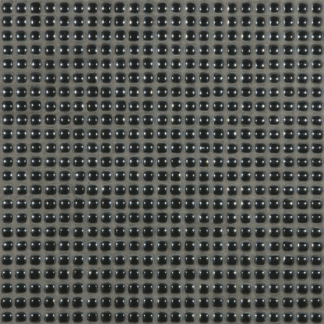 antracite 0.5"x0.5" Pearl Dots Glass Mosaic tile