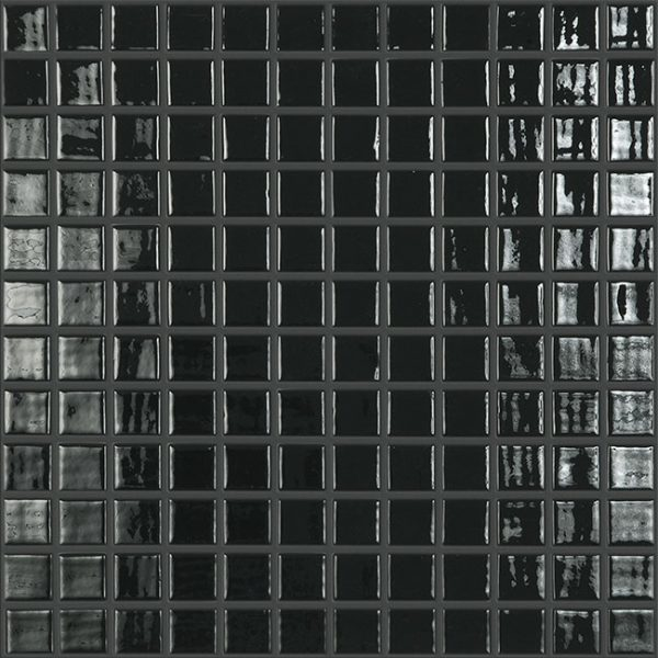 1"x1" Solid Squares Glass Mosaic antracita tile