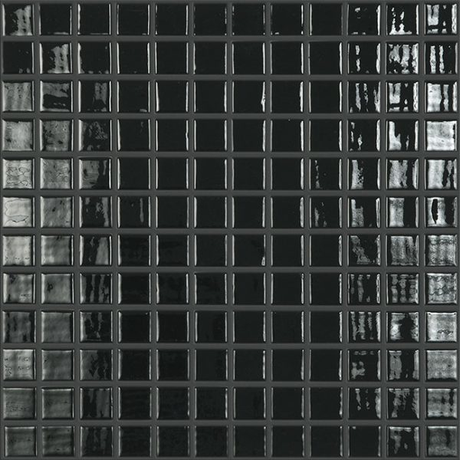 1"x1" Solid Squares Glass Mosaic antracita tile
