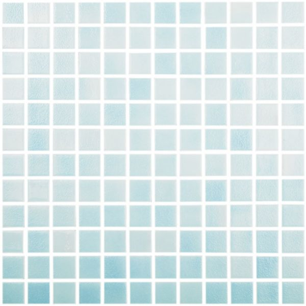 1"x1" Fog Niebla Squares Glass Mosaic azul tile