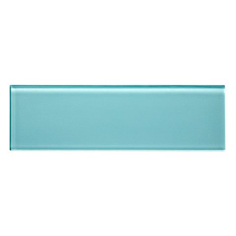 azure 3.5"x12" Rectangle Gloss Glass Tile