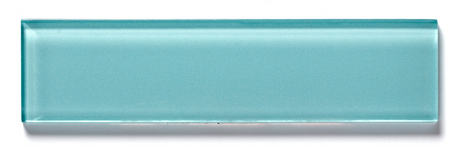 azure rectangle 2"x8" Rectangle Gloss Glass Tile