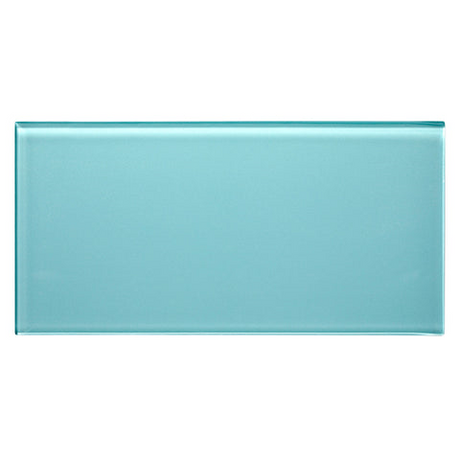 azure 6"x12" Rectangle Gloss Glass Tile