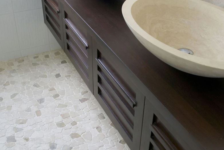 beige marble Random Tumbled Mosaic Tile