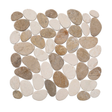 beige tan Cobbles Tumbled Pebble Tile
