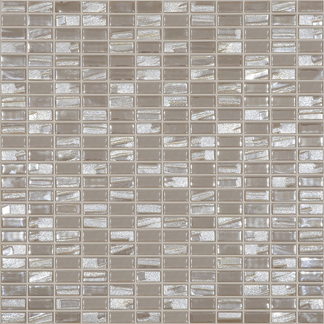0.5"x1" Bijou Brick Glass Mosaic coffee tile