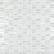 0.5"x1" Bijou Brick Glass Mosaic white tile