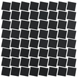 black 1.5"x1.5" Lume Squares Glass Mosaic tile