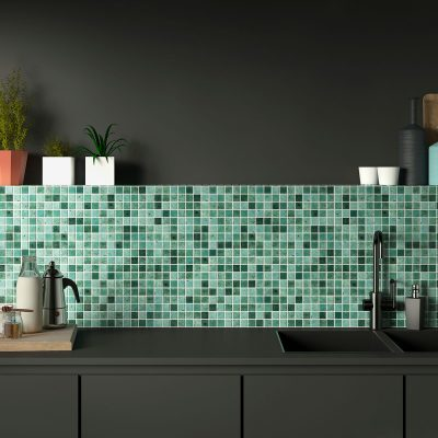 Nature Bright Squares Glass Mosaic