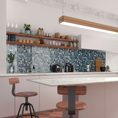 Nature Bright Squares Glass Mosaic
