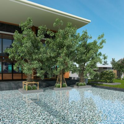 Nature Bright Squares Glass Mosaic