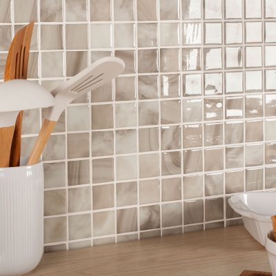Nature Bright Squares Glass Mosaic